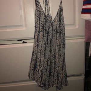 Sheer print tank top